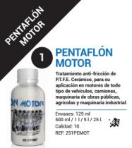 Pentaflon 251-PEMOT - TRATAMIENTO PENTAFLON MOTOR 125 ML.